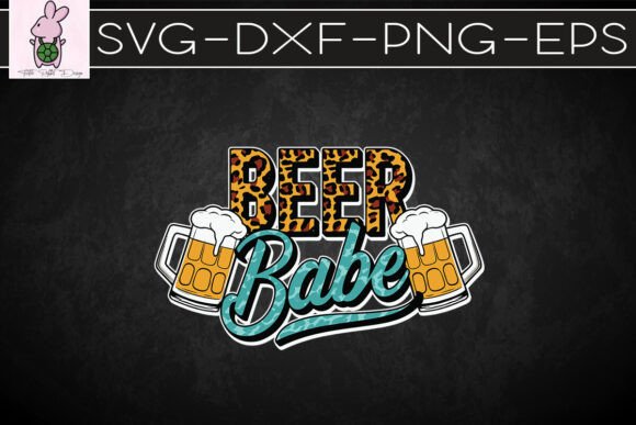 Beer Babe Leopard Funny Lover SVG