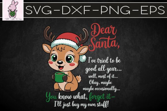 Cheeky Deer Holiday Humor SVG