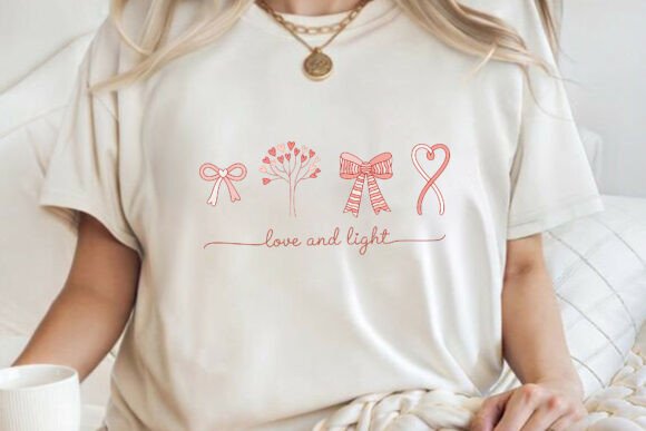 Love and Light Valentine T-shirt PNG