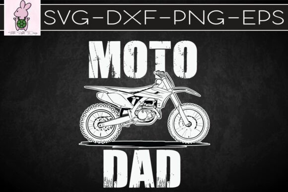 Moto Dad Dirt Bike Cool Father SVG