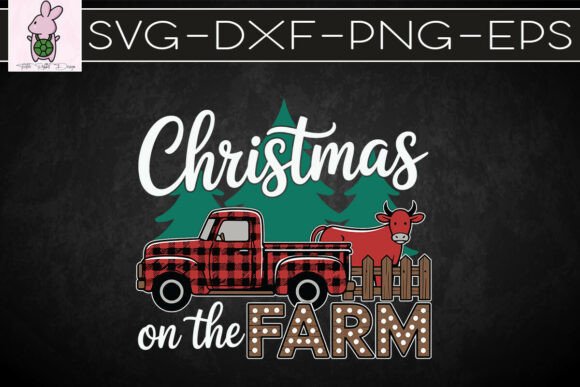 Rustic Farmhouse Christmas Truck SVG