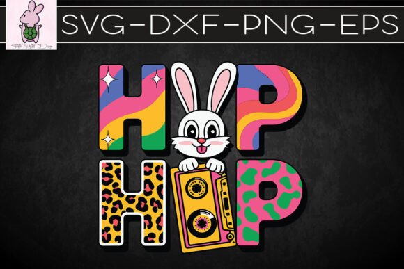 Western Hip Hop Bunny Easter Day SVG